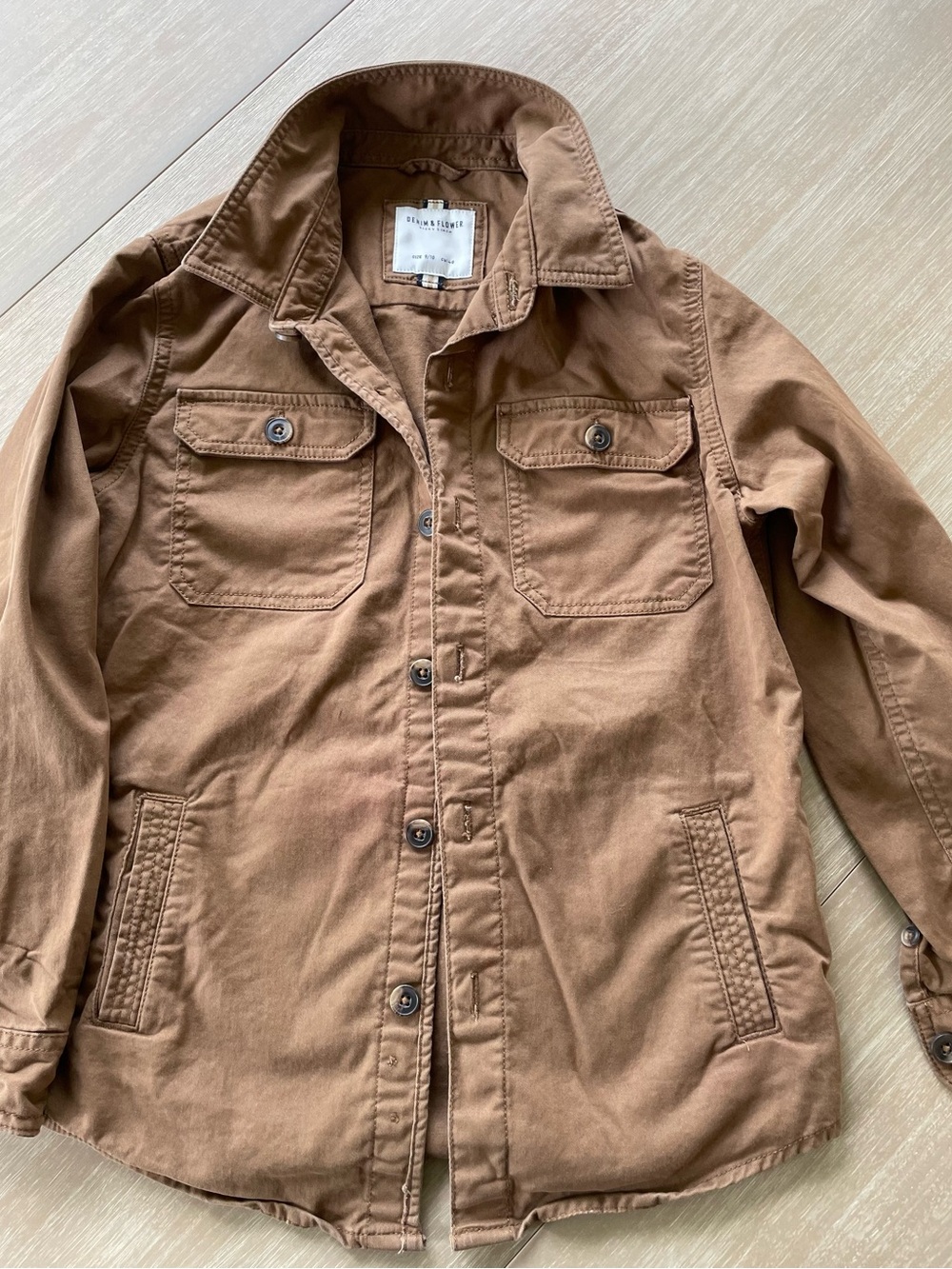 Denim & Flower Children’s Utility Button-Up Jacket